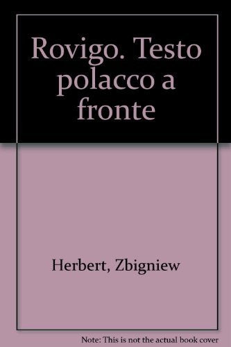 Rovigo. Testo polacco a fronte book