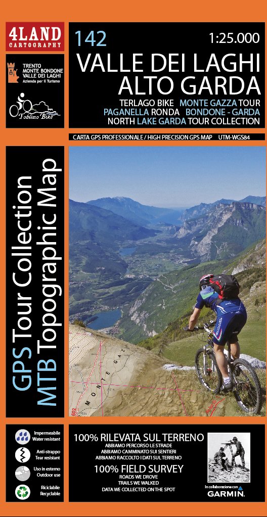 Valle dei laghi. Alto Garda. Carta escursionistica 1:25.000. Ediz. italiana, inglese e tedesca Leisure, Home & Garden