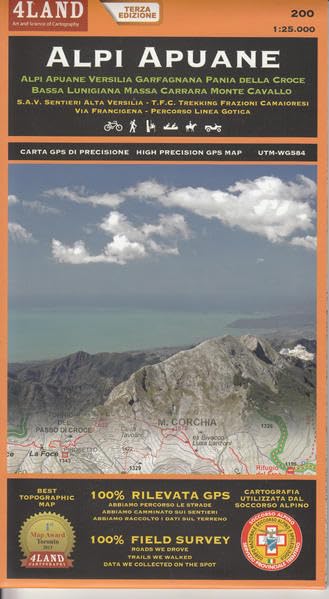 Alpi Apuane 1 : 25 000 book
