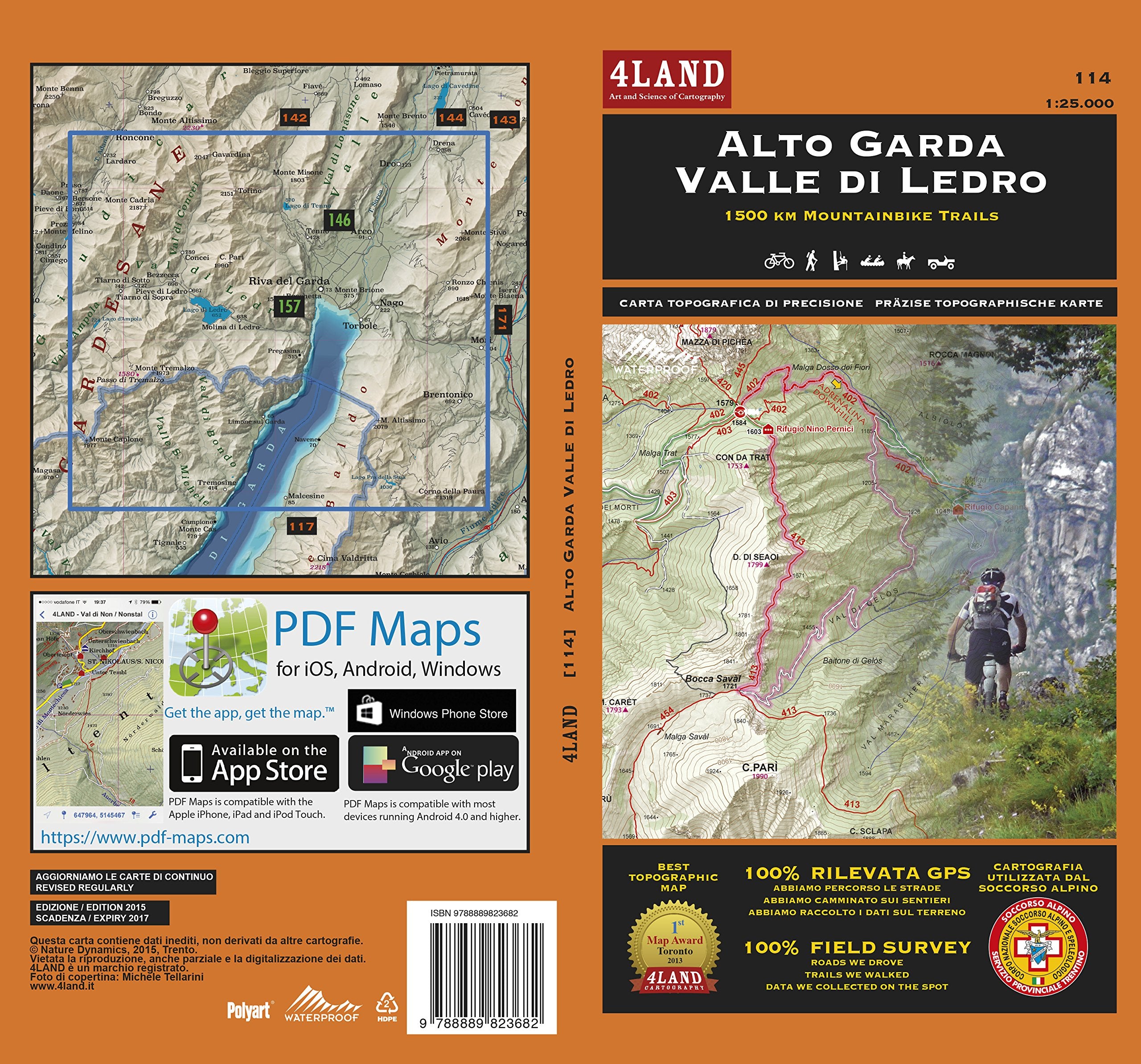 Alto Garda - Valle di Ledro 1 : 25 000 Leisure, Home & Garden