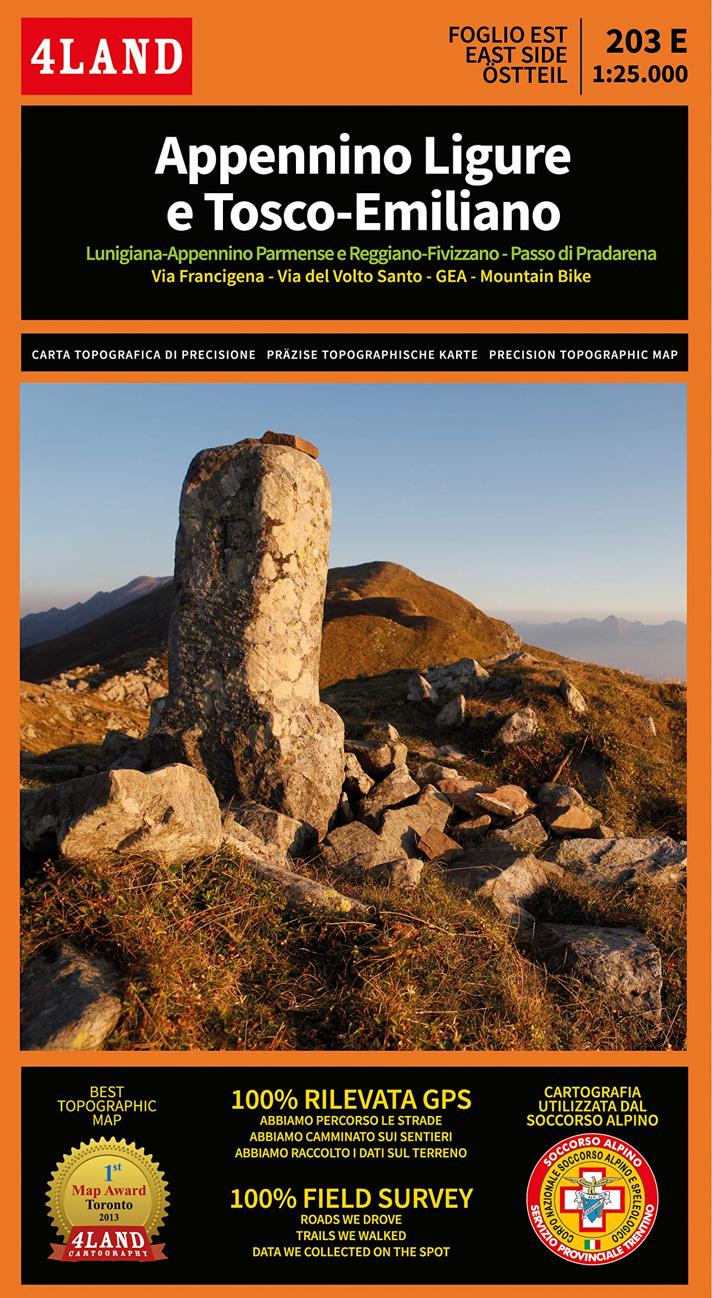 Appennino Ligure e Tosco-Emiliano. Foglio ovest-foglio est 1:25.000 book