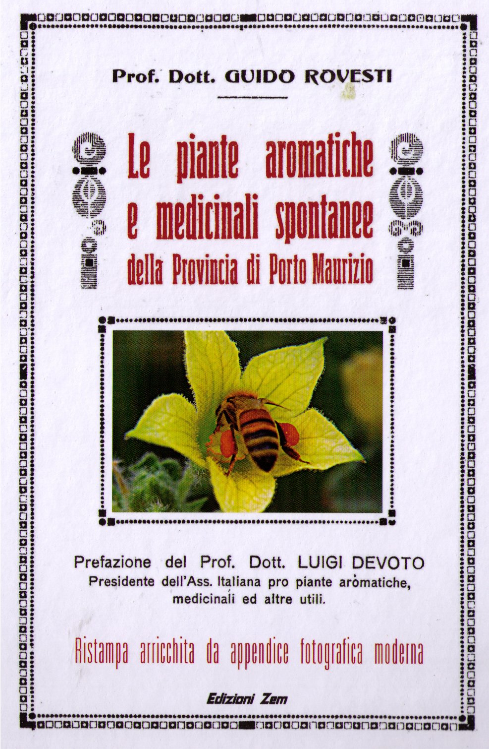 Le piante aromatiche e medicinali spontanee della provincia di Porto Maurizio book