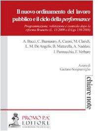 Il nuovo ordinamento del lavoro pubblico e il ciclo della performance book