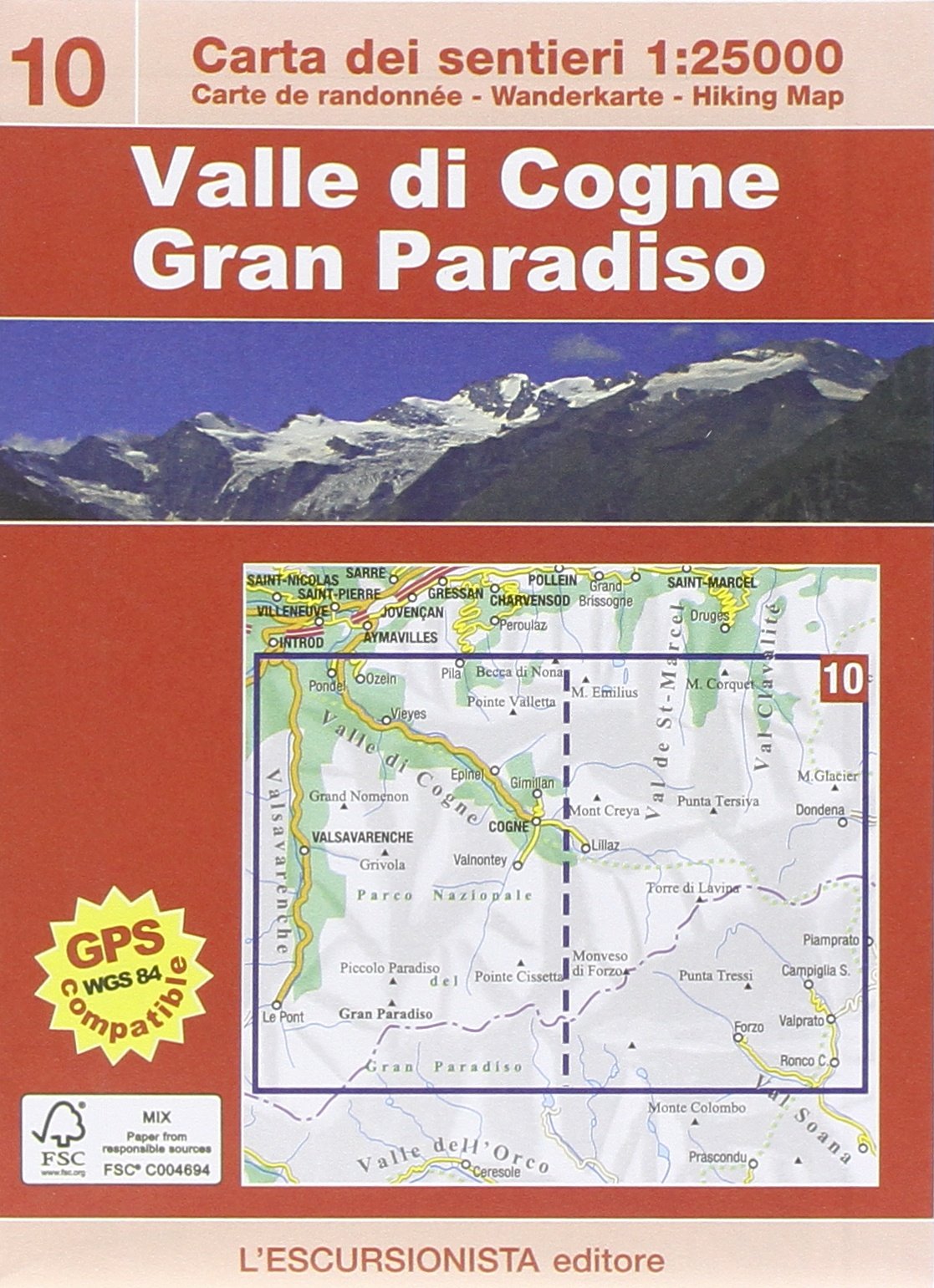 Valle di Cogne, Gran Paradiso trekking. Con cartina 1:25.000. Ediz. multilingue (Trekking week-end) Leisure, Home & Garden