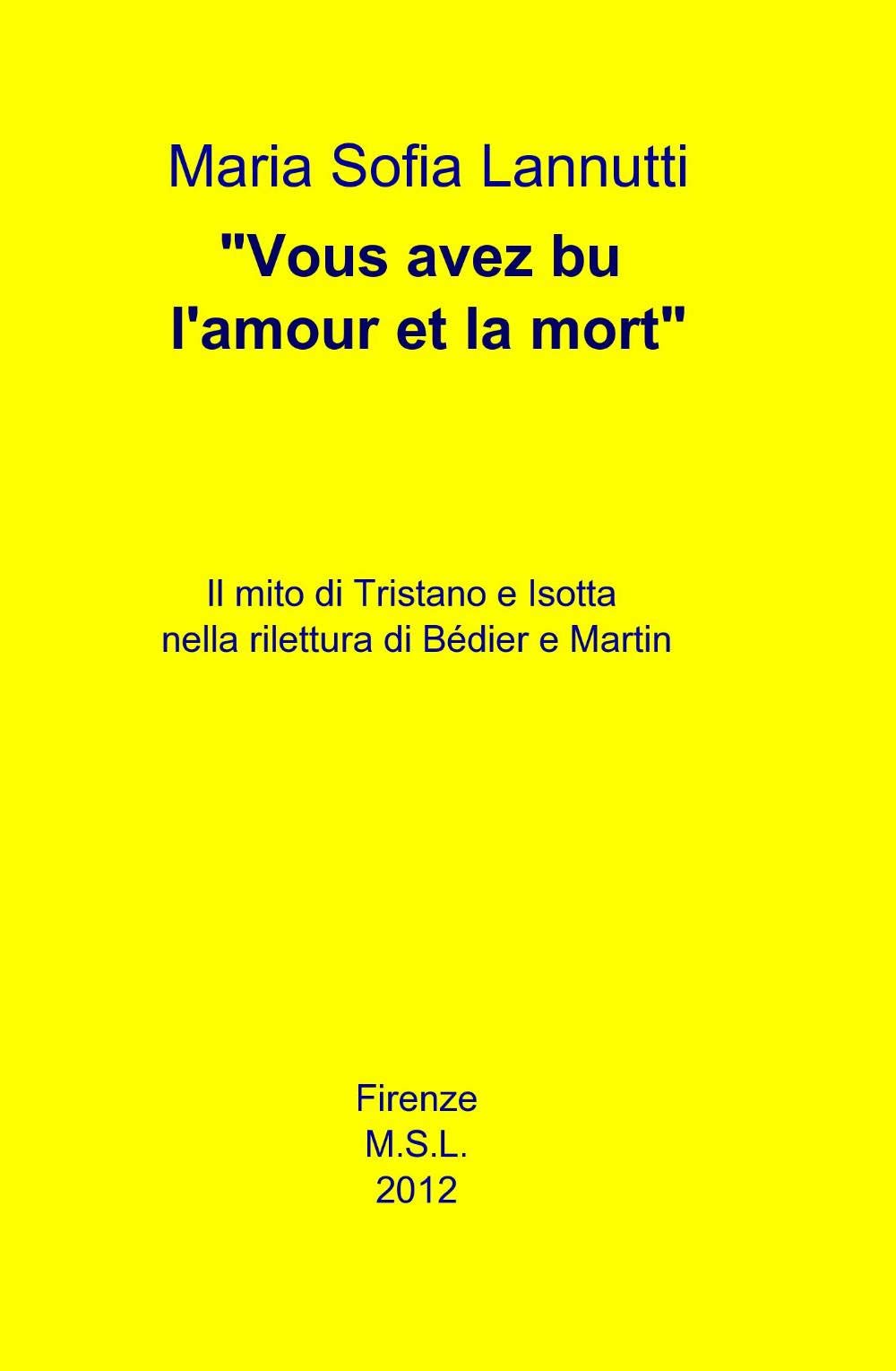 «Vous avez bu l'amour et la mort» (La community di ilmiolibro.it) Contemporary literature