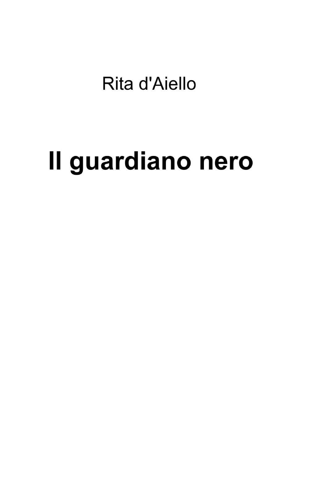 Il guardiano nero (La community di ilmiolibro.it) Contemporary literature