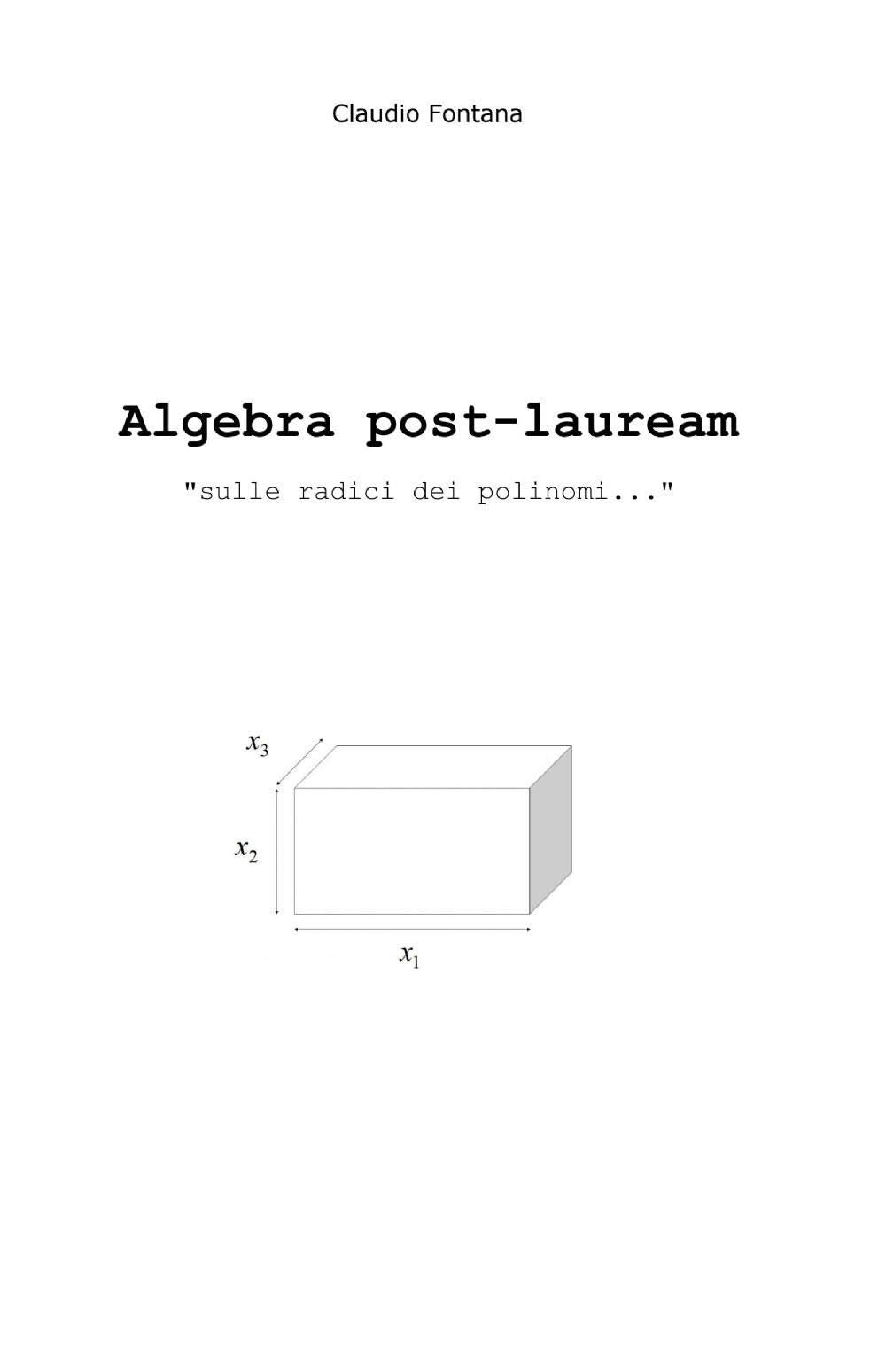 Algebra post-lauream «sulle radici dei polinomi...» (La community di ilmiolibro.it) Mathematics