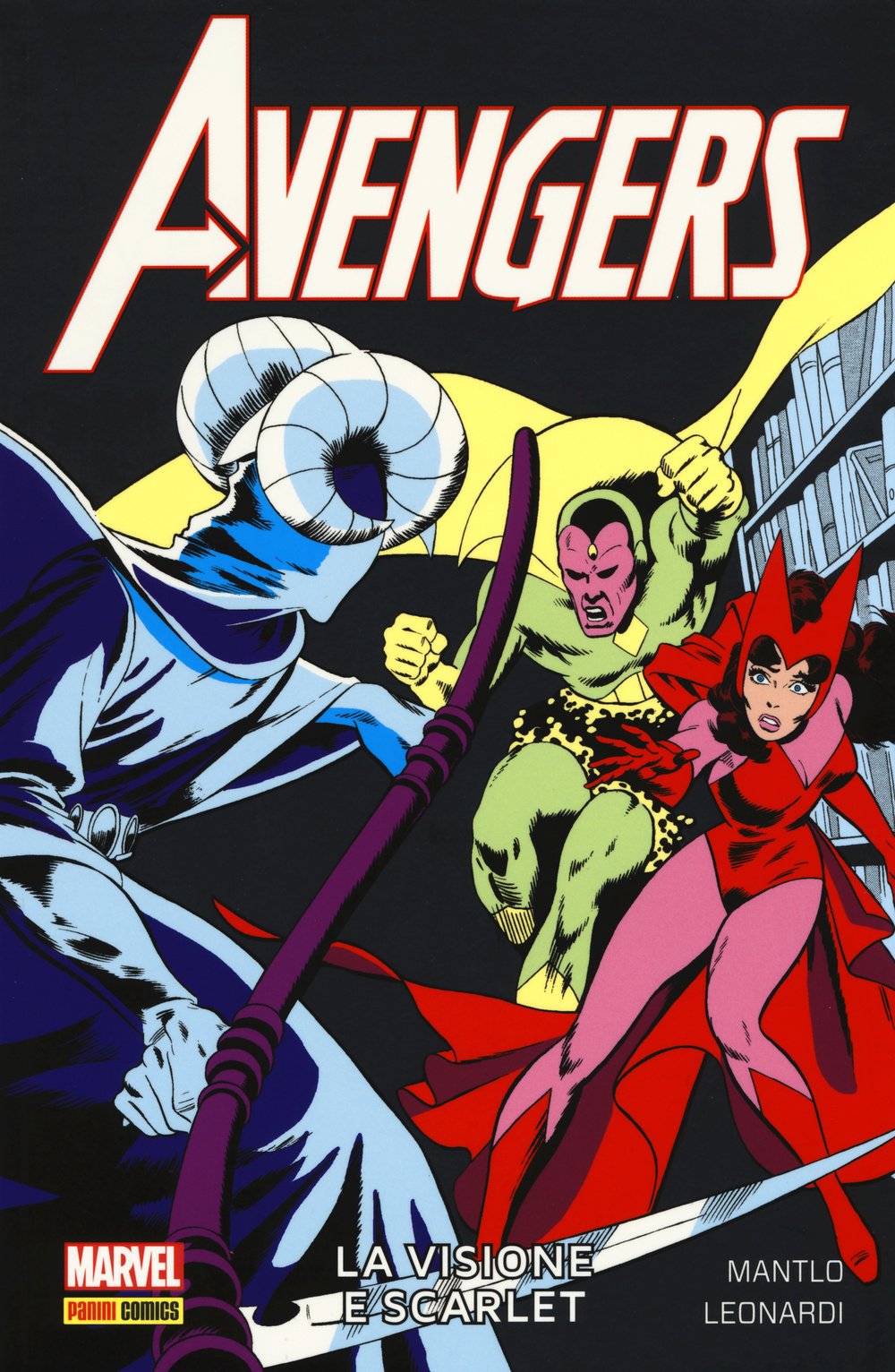 La visione e Scarlet. Avengers book
