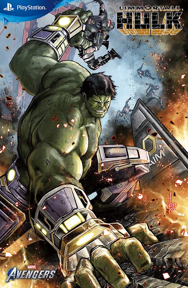 L'Immortale Hulk Variant square Enix Marvel's Avengers 25 book