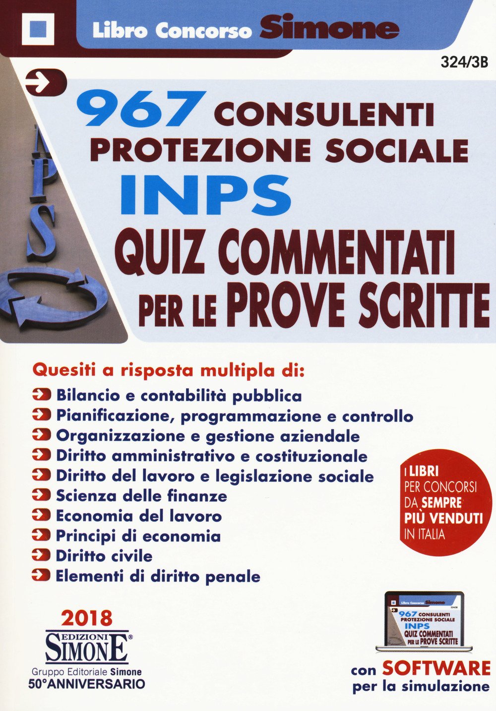 967 Consulenti Protezione Sociale INPS - Quiz commentati per le prove scritte book