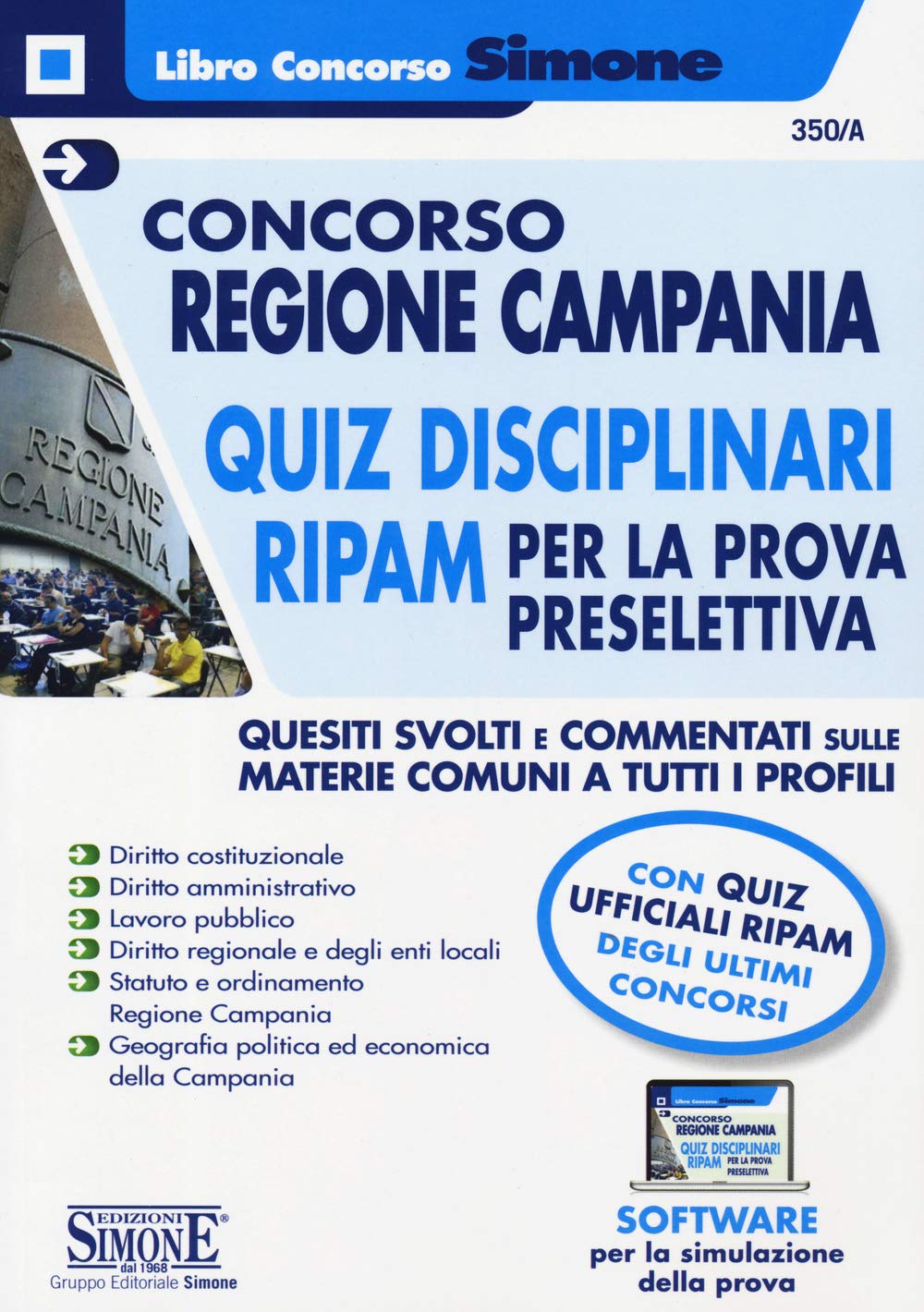 CONCORSO REGIONE CAMPANIA - QUIZ DISCIPLINARI RIPAM PER LA PROVA PRESELETTIVA book