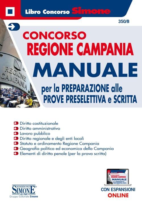 Concorso Regione Campania - Manuale per la preparazione alle prove preselettiva e scritta book