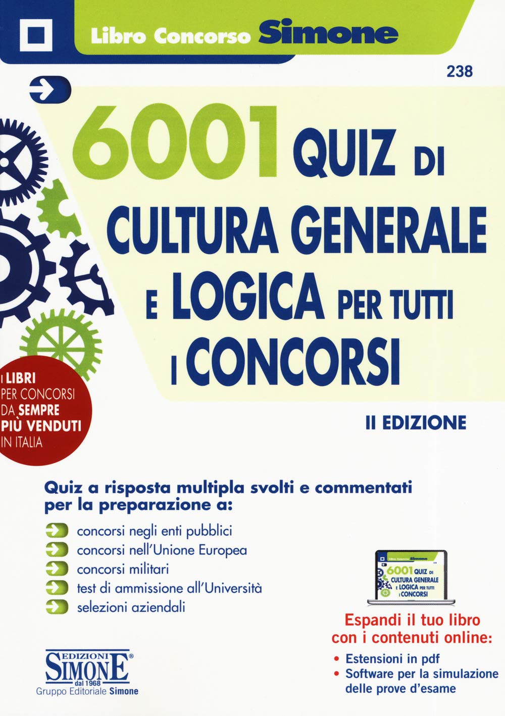 6001 quiz di cultura generale e logica per tutti i concorsi. Con software di simulazione book