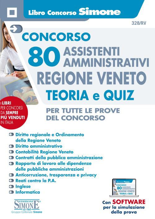 Concorso 80 Assistenti Amministrativi Regione Veneto - Teoria e Quiz book