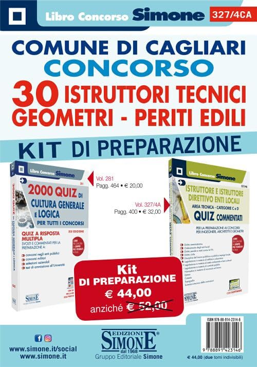 Comune di Cagliari. Concorso 30 istruttori tecnici, geometri, periti edili. Kit di preparazione (Il libro concorso) Law