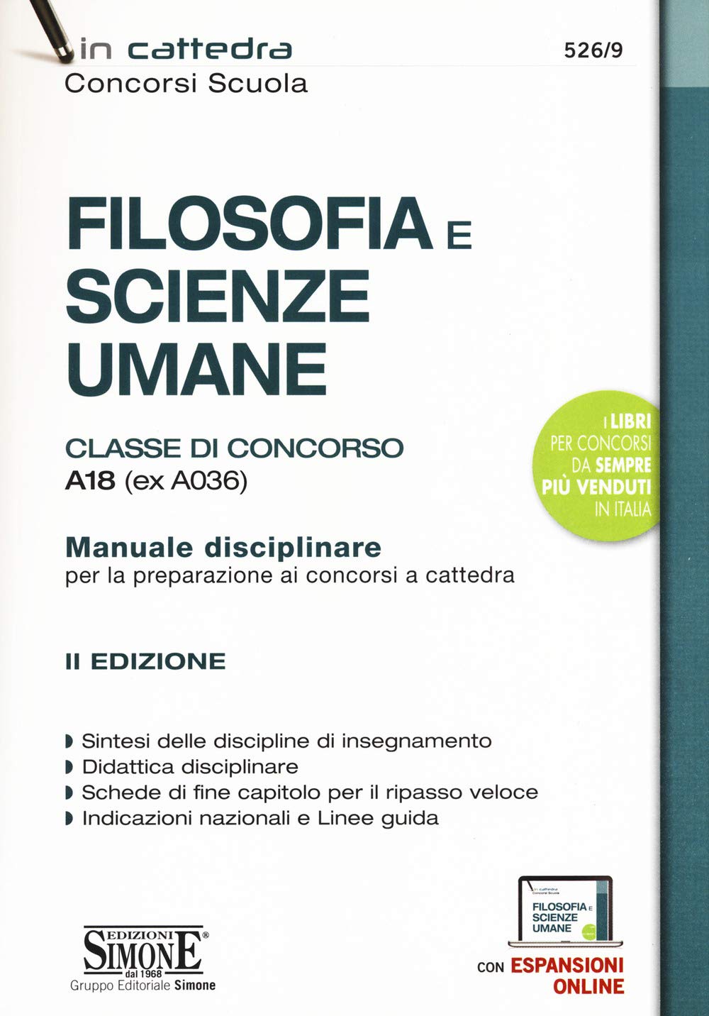 Filosofia E Scienze Umane. Classe Di Concorso A18 (Ex A036). Manuale disciplinare completo Per La Preparazione Ai concorsi a cattedra (In cattedra) Education & Training