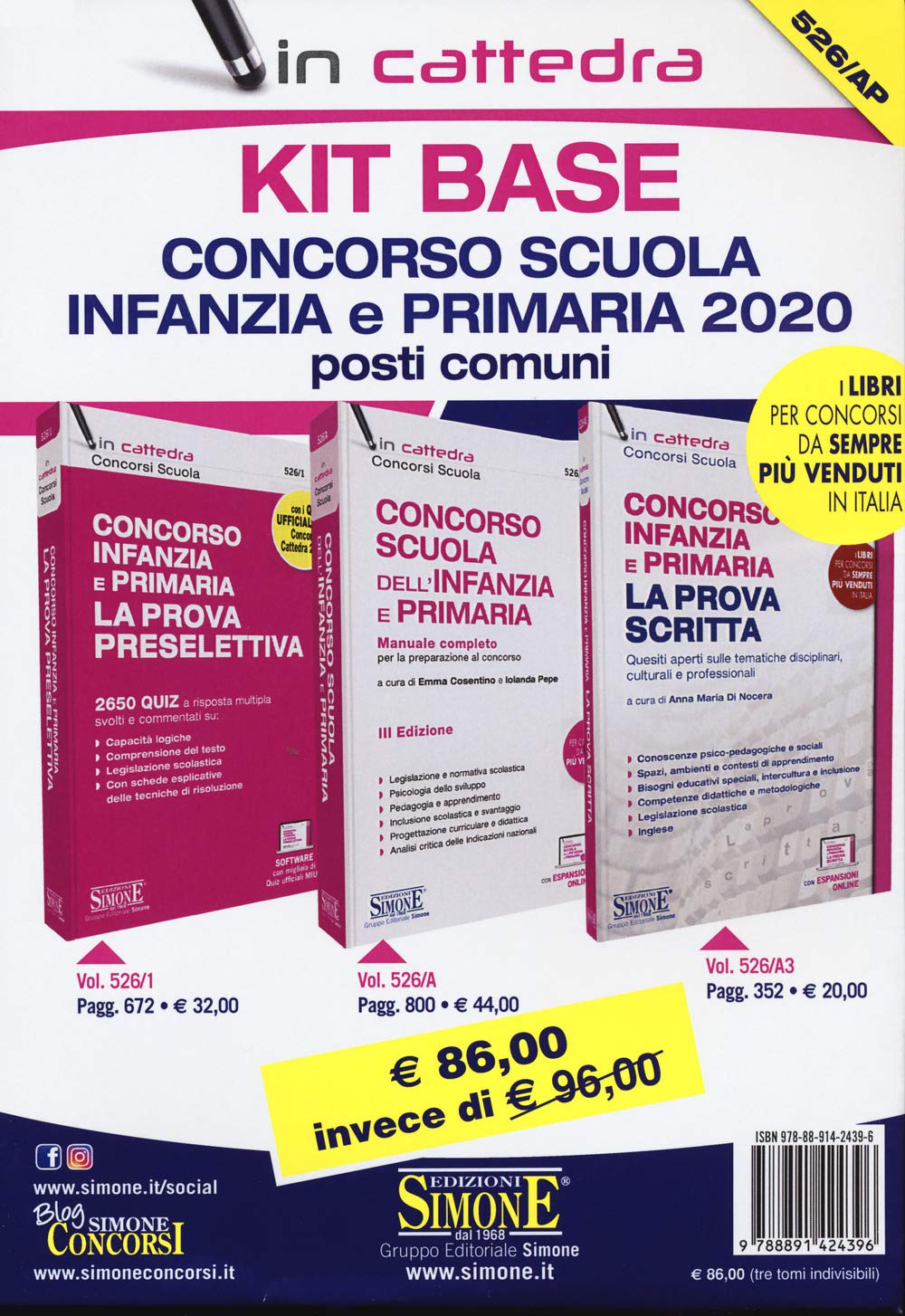 Kit Base Concorso Scuola Infanzia E Primaria 2020. Posti Comuni. Con Espansioni Online (Concorsi nella scuola) Education & Training