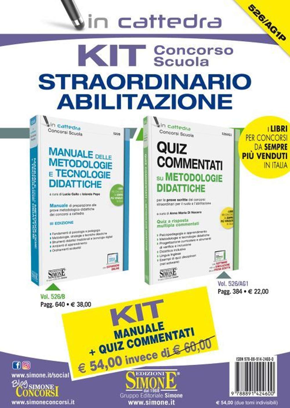 Kit concorso scuola. Straordinario. Abilitazione. Con software di simulazione (Concorsi nella scuola) Education & Training