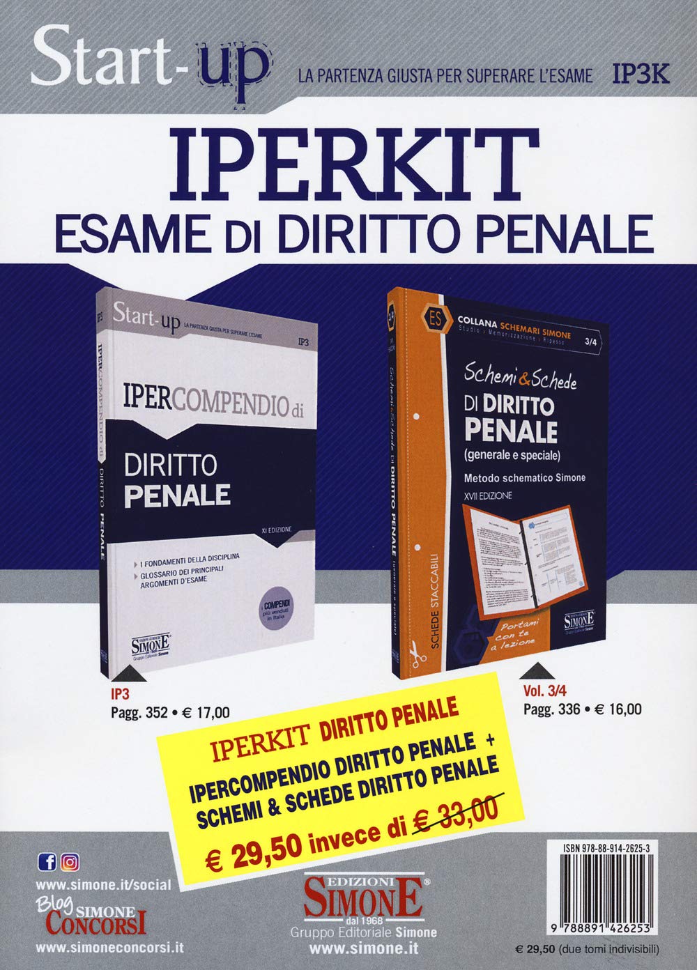 Product Image: Iperkit esame di diritto penale: Ipercompendio diritto penale-Schemi & schede diritto penale