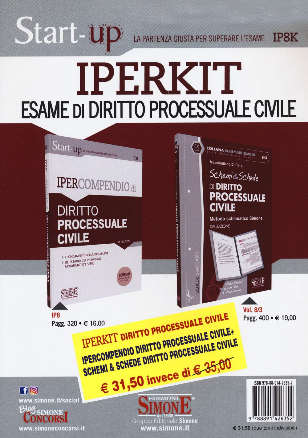 Iperkit esame di diritto processuale civile. Ipercompendio diritto processuale civile-Schemi & schede di diritto processuale civile Law