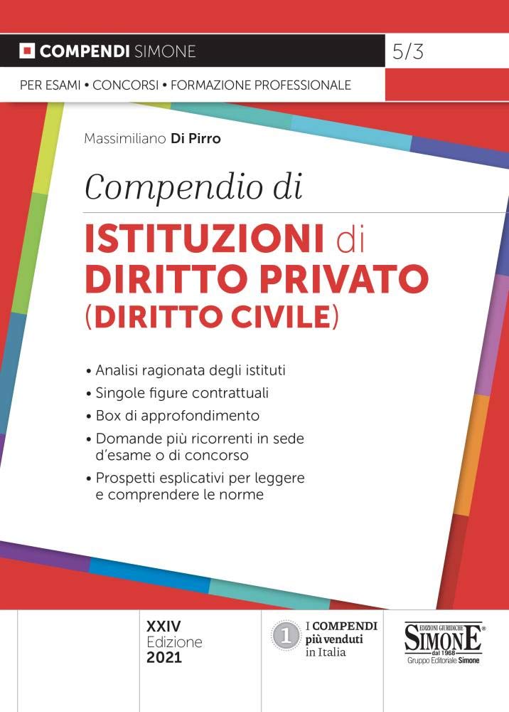 Compendio di istituzioni di diritto privato (diritto civile) book