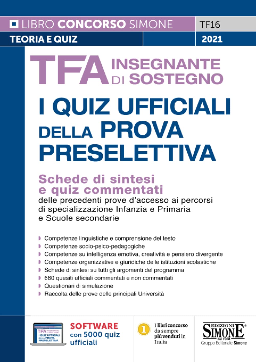 TFA Insegnante di sostegno - I quiz ufficiali della prova preselettiva (Concorsi e abilitazioni) Education & Training