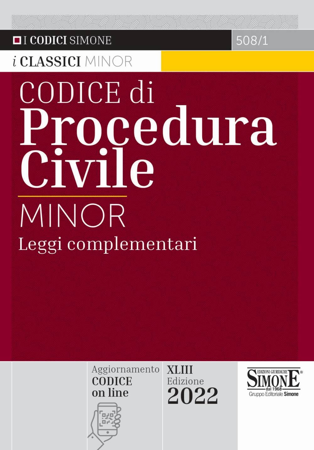 Codice di procedura civile. Leggi complementari. Ediz. minor (I Codici Simone minor) Law