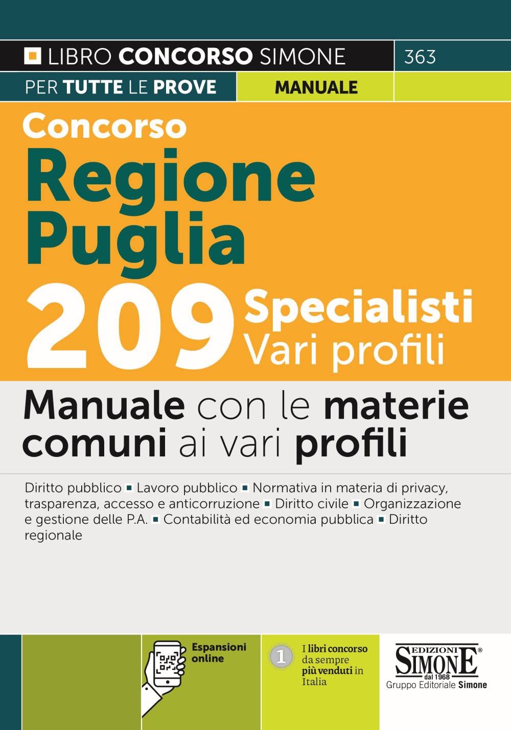 Concorso Regione Puglia 209 Specialisti – Vari Profili (Concorsi e abilitazioni) Business, Finance & Career