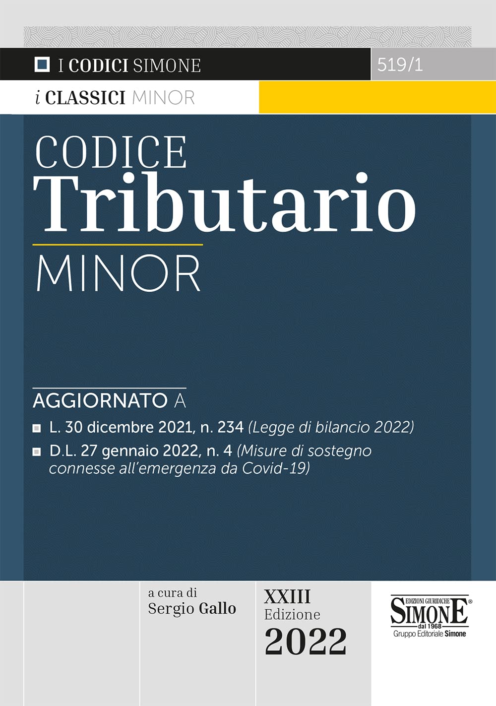 Product Image: Codice tributario. Ediz. minor (I Codici Simone minor)