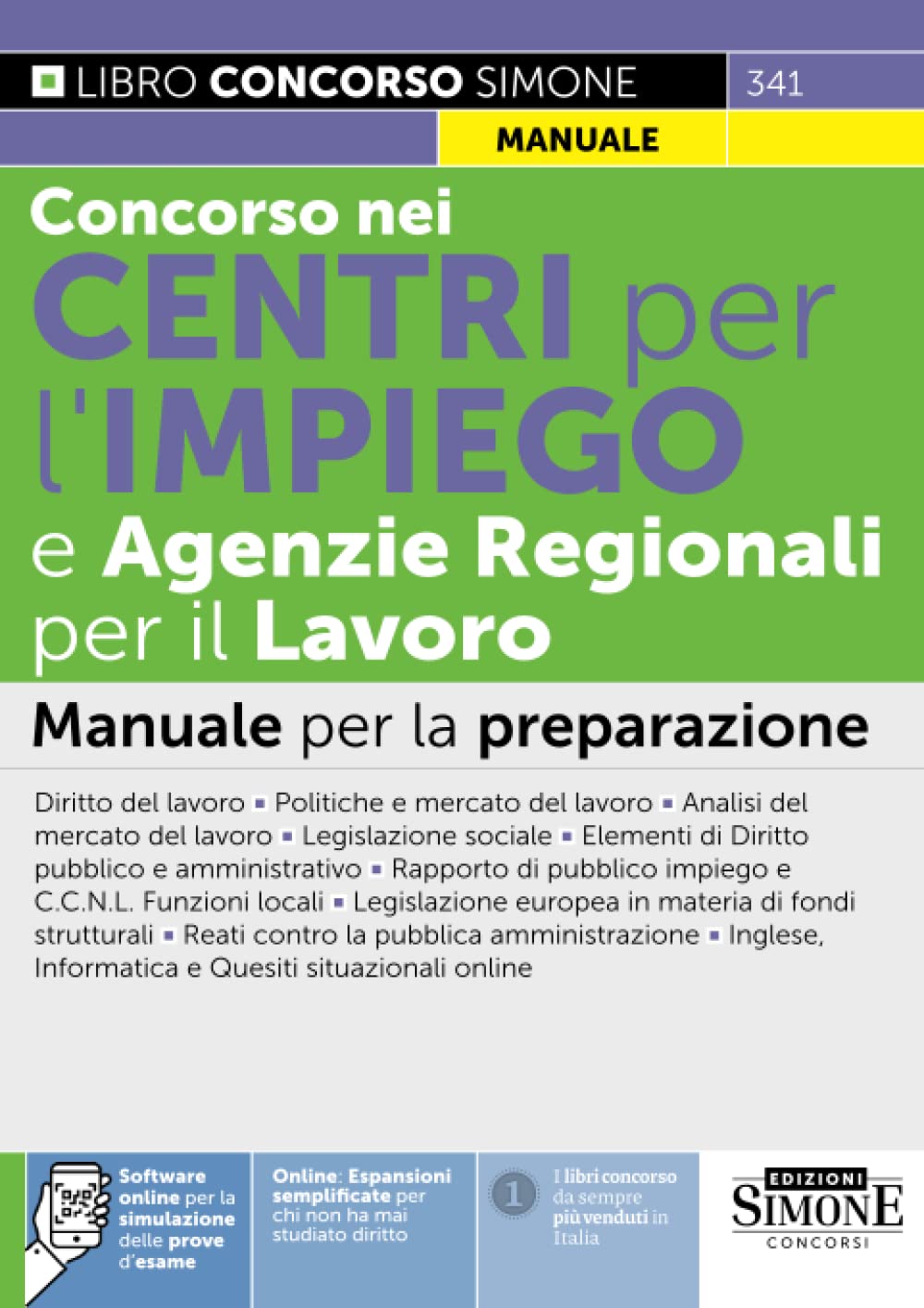 Concorso nei Centri per l'Impiego e Agenzie Regionali per il Lavoro - Manuale di preparazione book