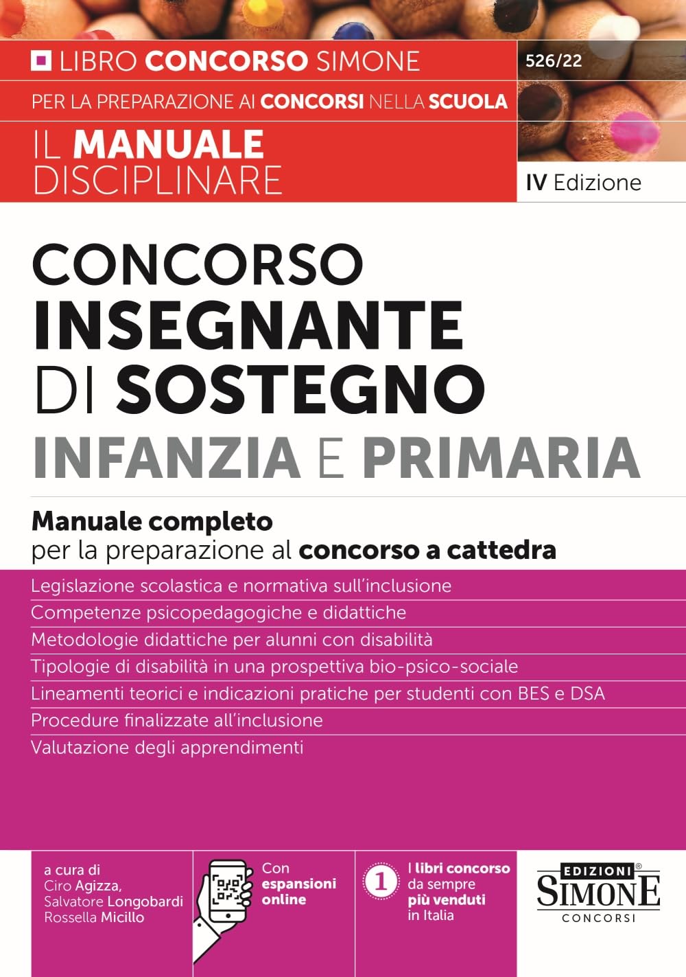 Manuale Disciplinare Concorso Insegnante di Sostegno Infanzia e Primaria - Manuale completo per la preparazione ai concorsi a cattedra book