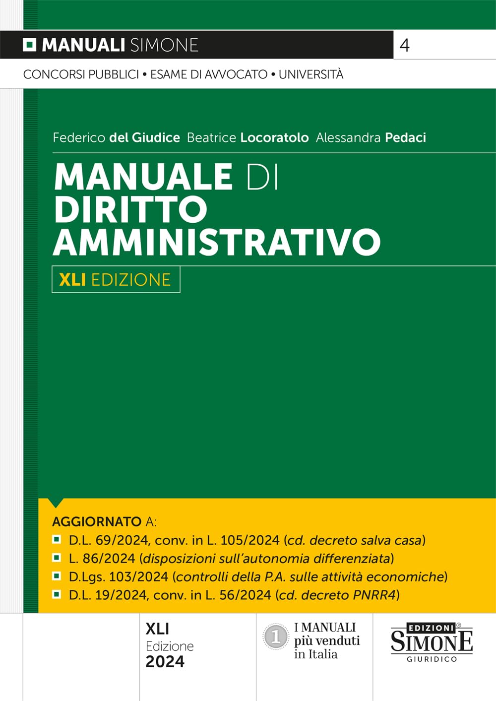 Manuale di diritto amministrativo book