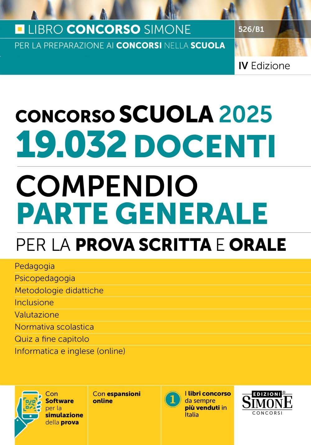 Concorso Scuola 2025 19.032 Docenti Compendio Parte Generale per la prova scritta e orale (Concorsi nella scuola) Education & Training