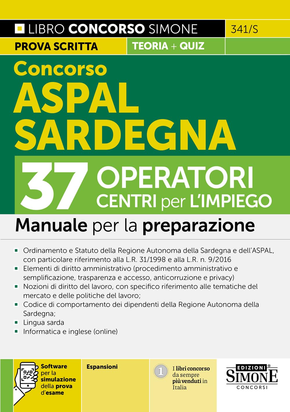 Concorso ASPAL Sardegna - 37 Operatori Centri per l'impiego - Manuale per la preparazione book