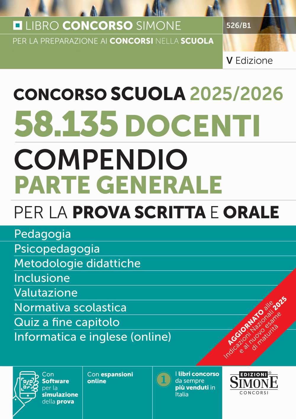 Concorso Scuola 2025/2026. 58.135 docenti. Compendio parte generale per la prova scritta e orale book