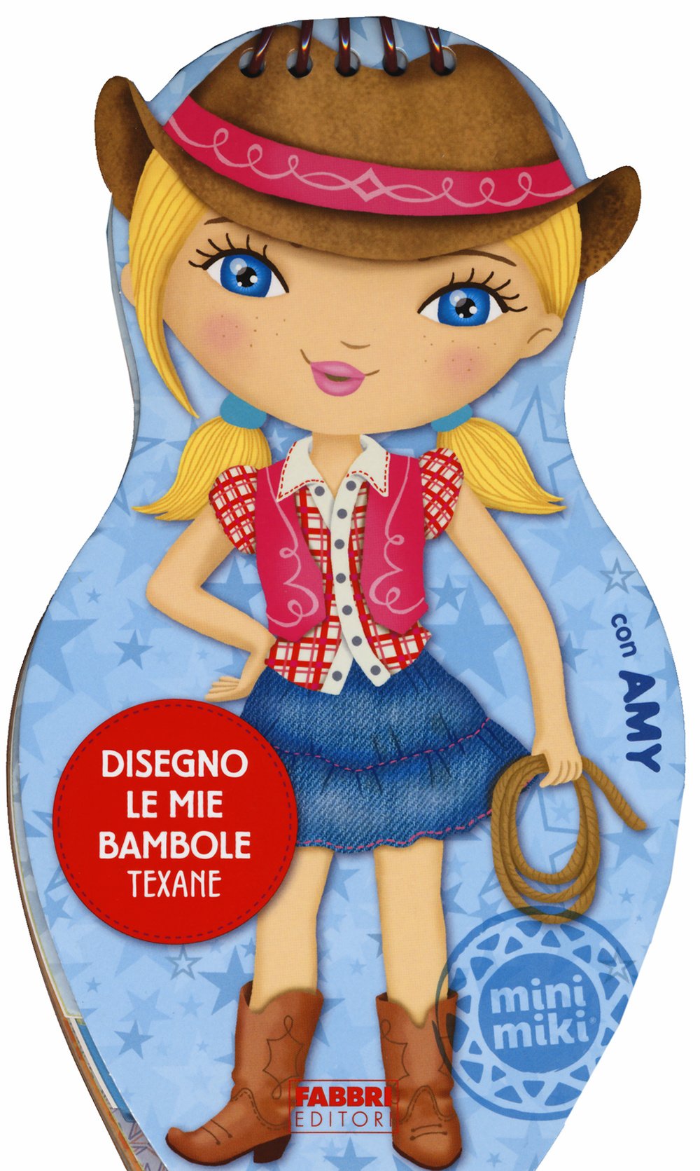 Disegno le mie bambole texane con Amy. Con adesivi book