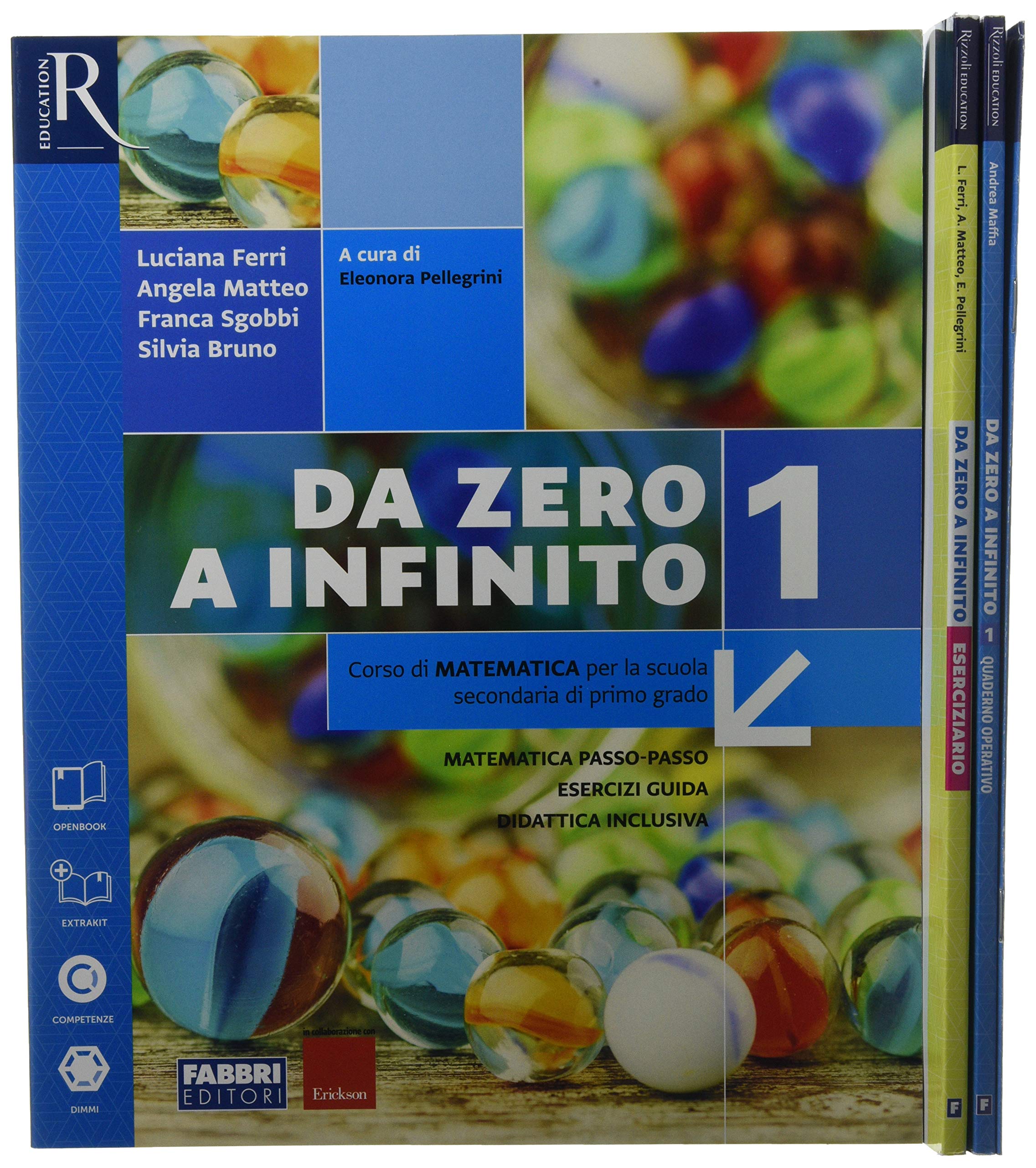 Da zero a infinito. Con Quaderno ed Eserciziario matematica. Per la Scuola media. Con ebook. Con espansione online (Vol. 1) Professional & Reference Books
