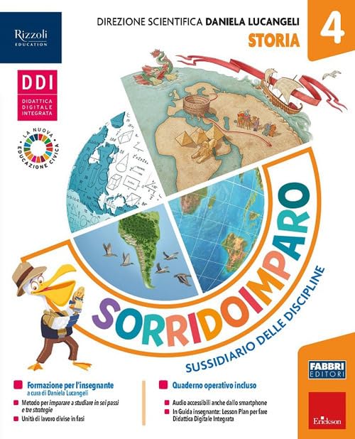 Sorridoimparo. Sussidiario delle discipline. Classe 4 antropologico e scientifico. Per la Scuola elementare. Con e-book. Con espansione online (Vol. 1) Professional & Reference Books