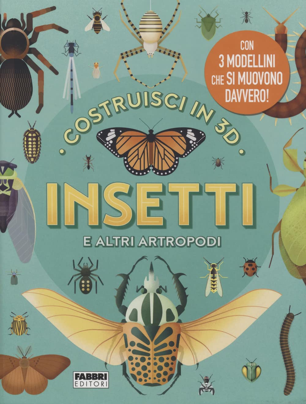 Insetti e altri artropodi. Costruisci in 3D. Ediz. a colori. Con gadget book