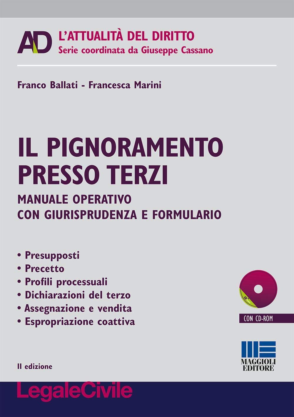 Il pignoramento presso terzi. Manuale operativo con giurisprudenza e formulario. Con CD-ROM book