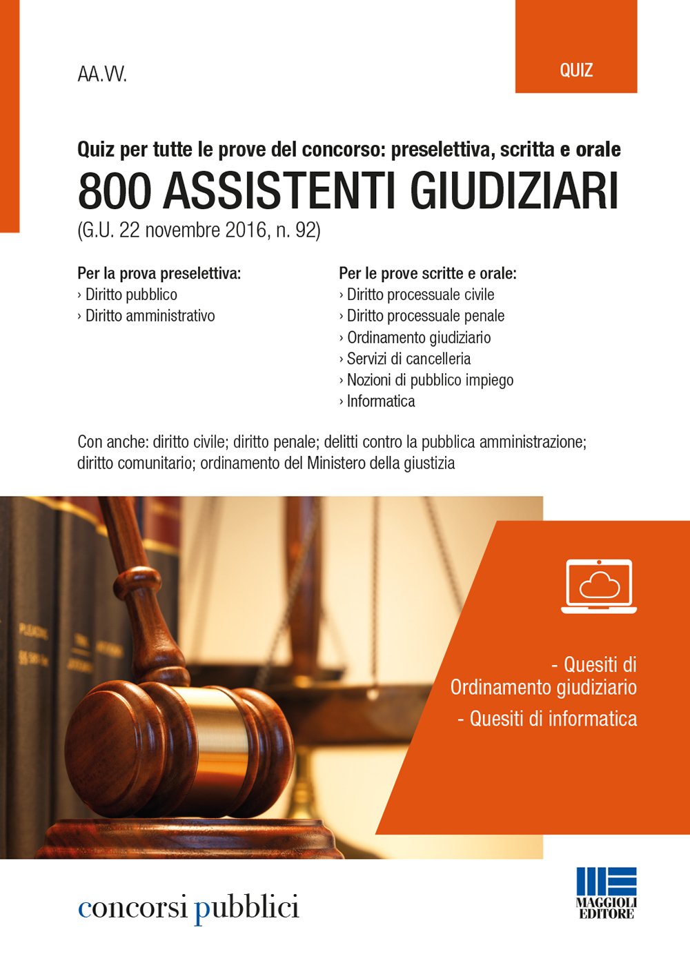 800 Assistenti giudiziari - quiz (Concorsi pubblici) Law