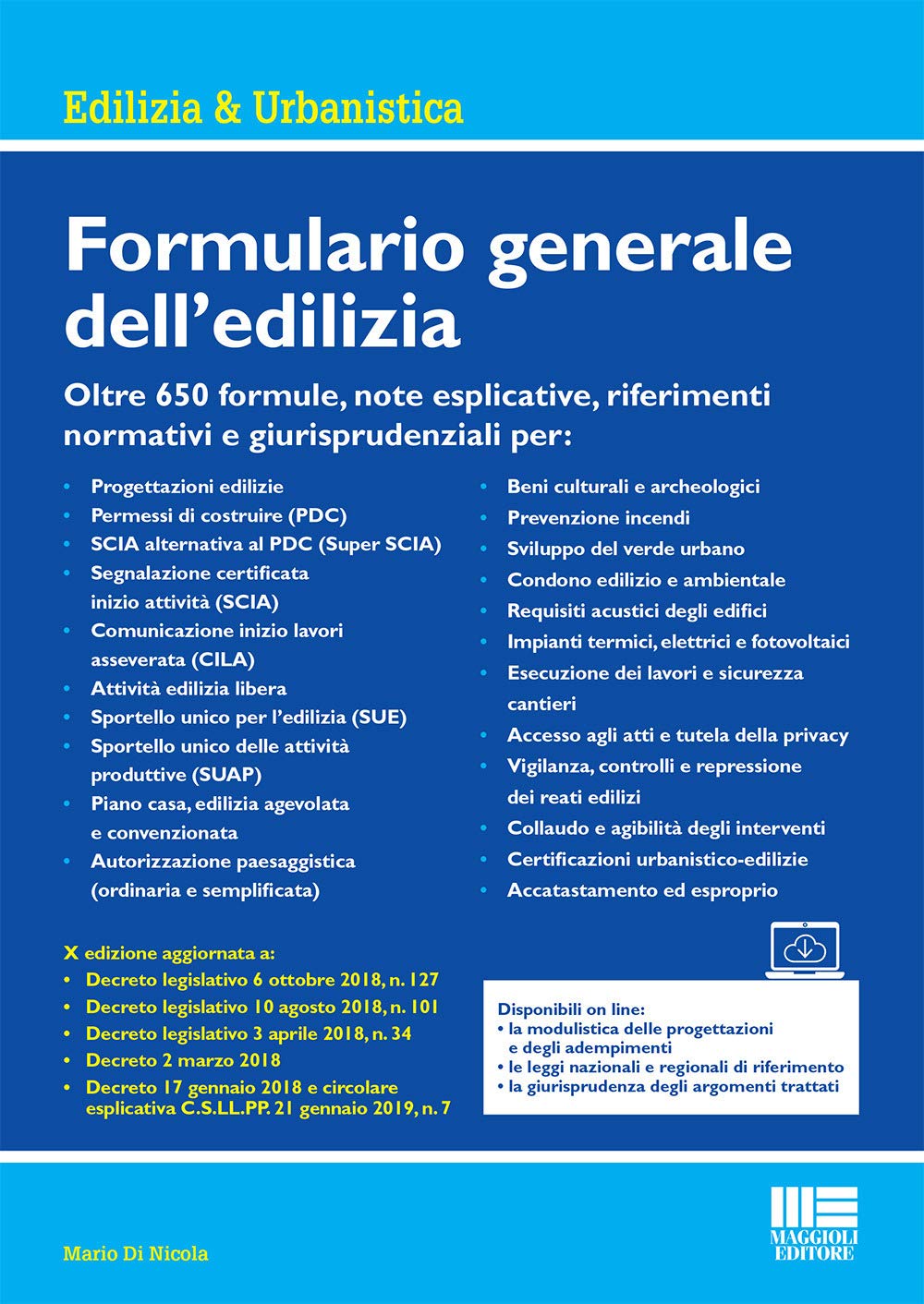 Formulario generale dell'edilizia (Ambiente territorio edilizia urbanistica) Law