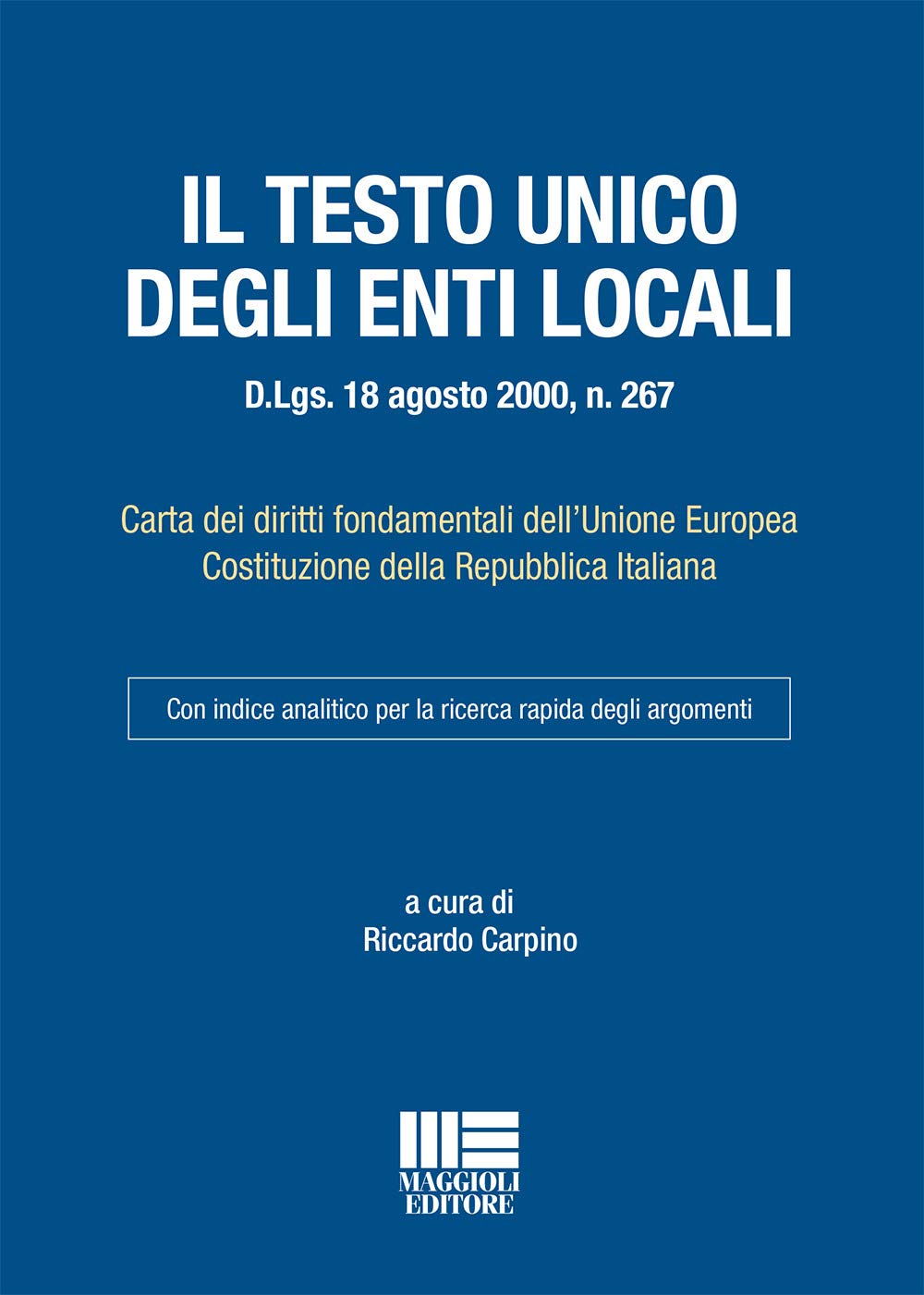 Il Testo Unico degli enti locali book
