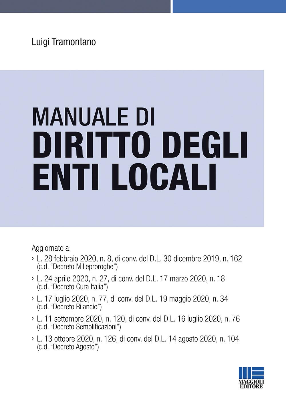 Manuale di diritto degli enti locali book