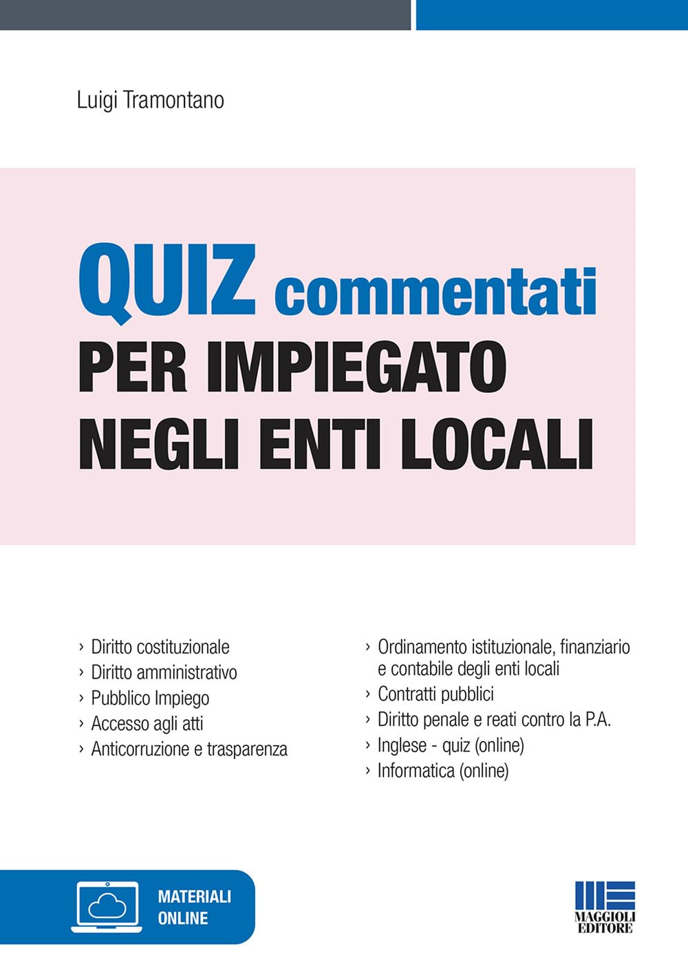 "Quiz commentati concorsi enti locali" Law