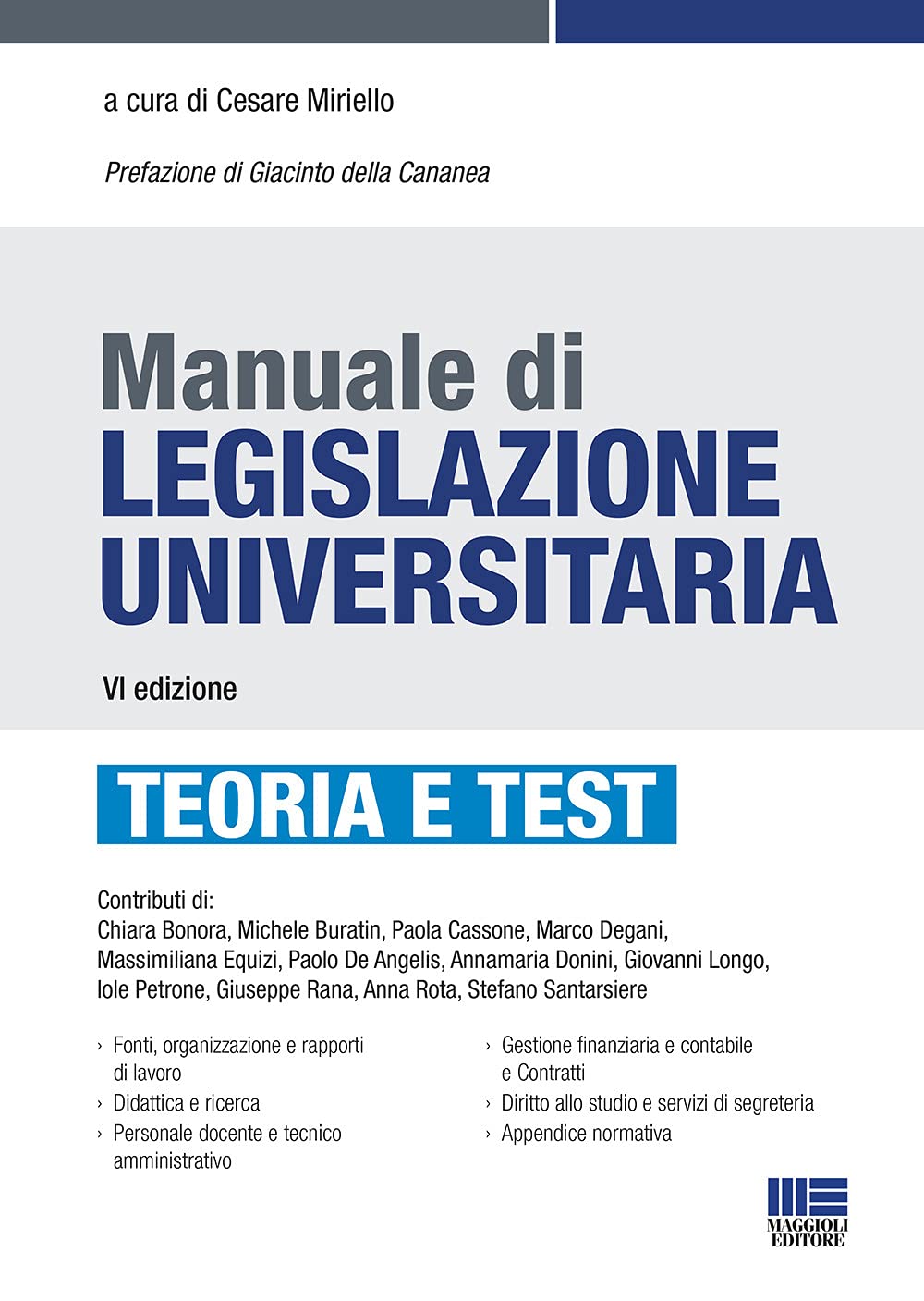 Manuale di legislazione universitaria book