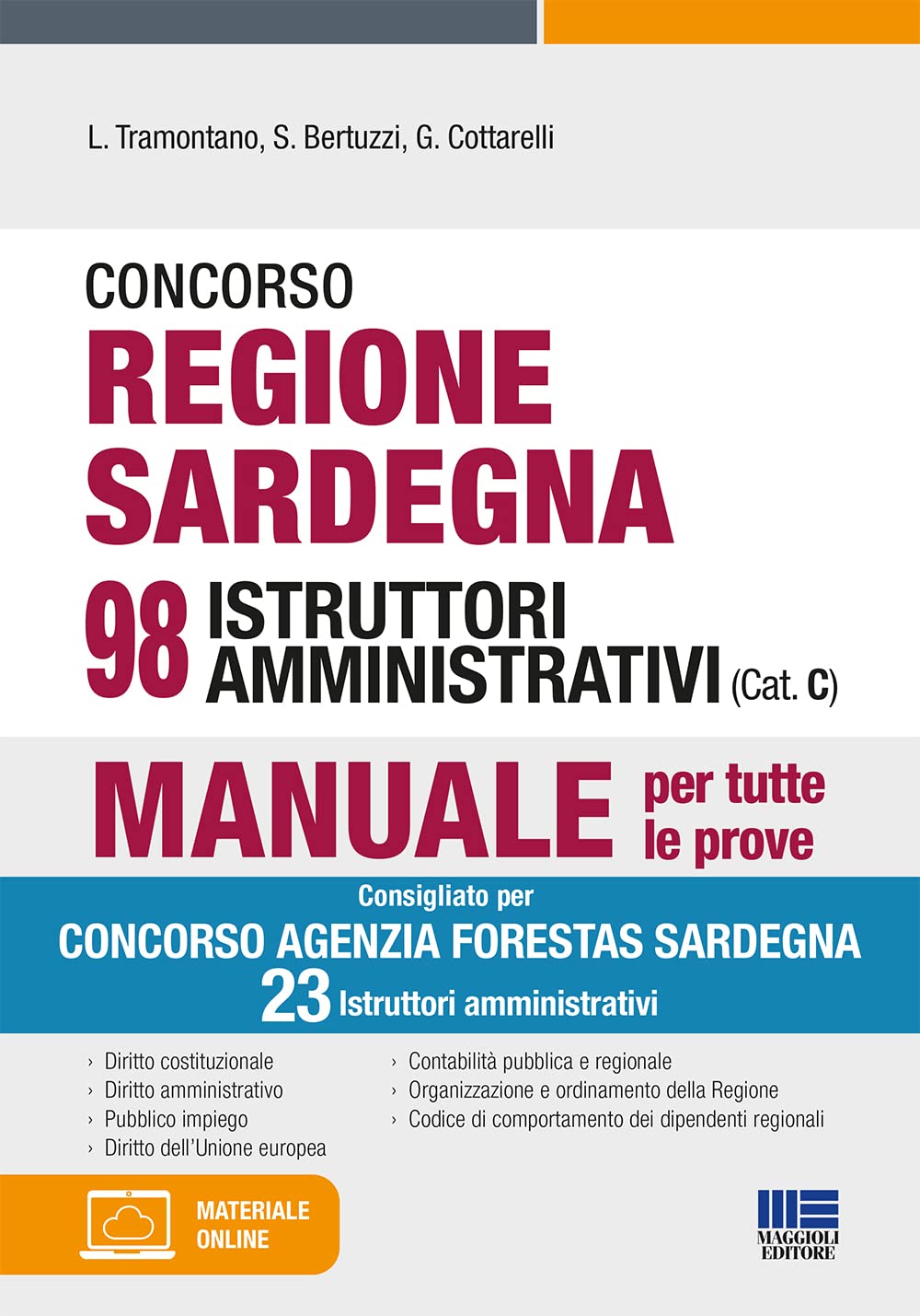 Concorso Regione Sardegna 98 Istruttori amministrativi (Cat. C) book