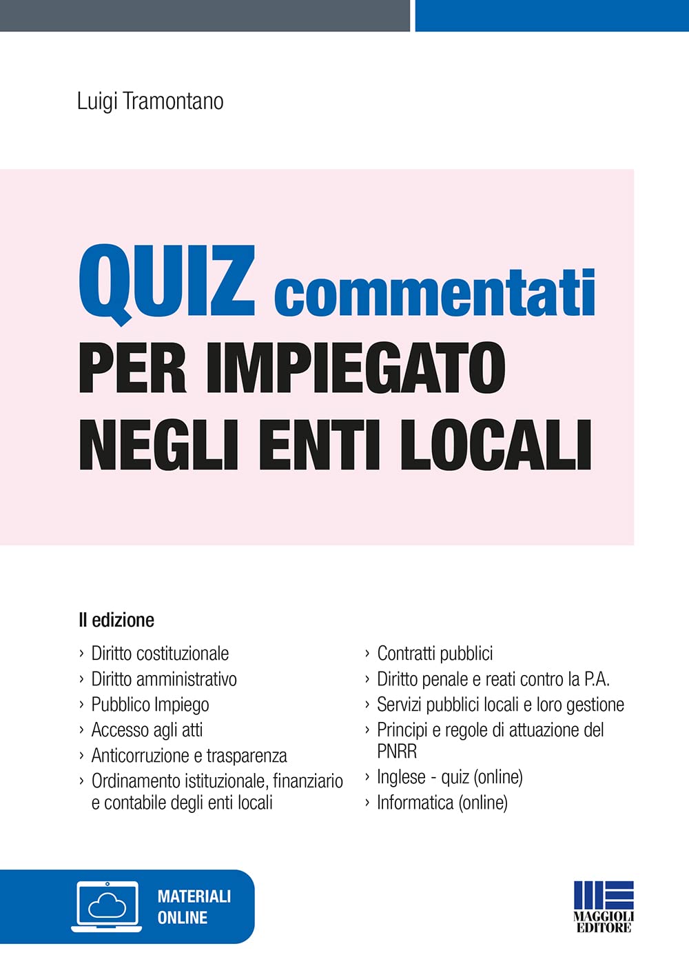 Quiz commentati per impiegato negli enti locali Law