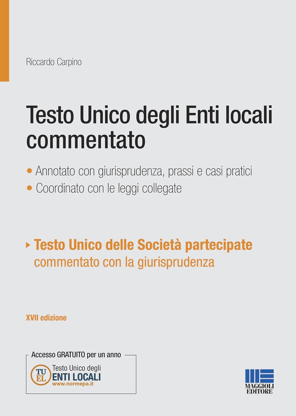 Testo unico degli Enti locali commentato Law