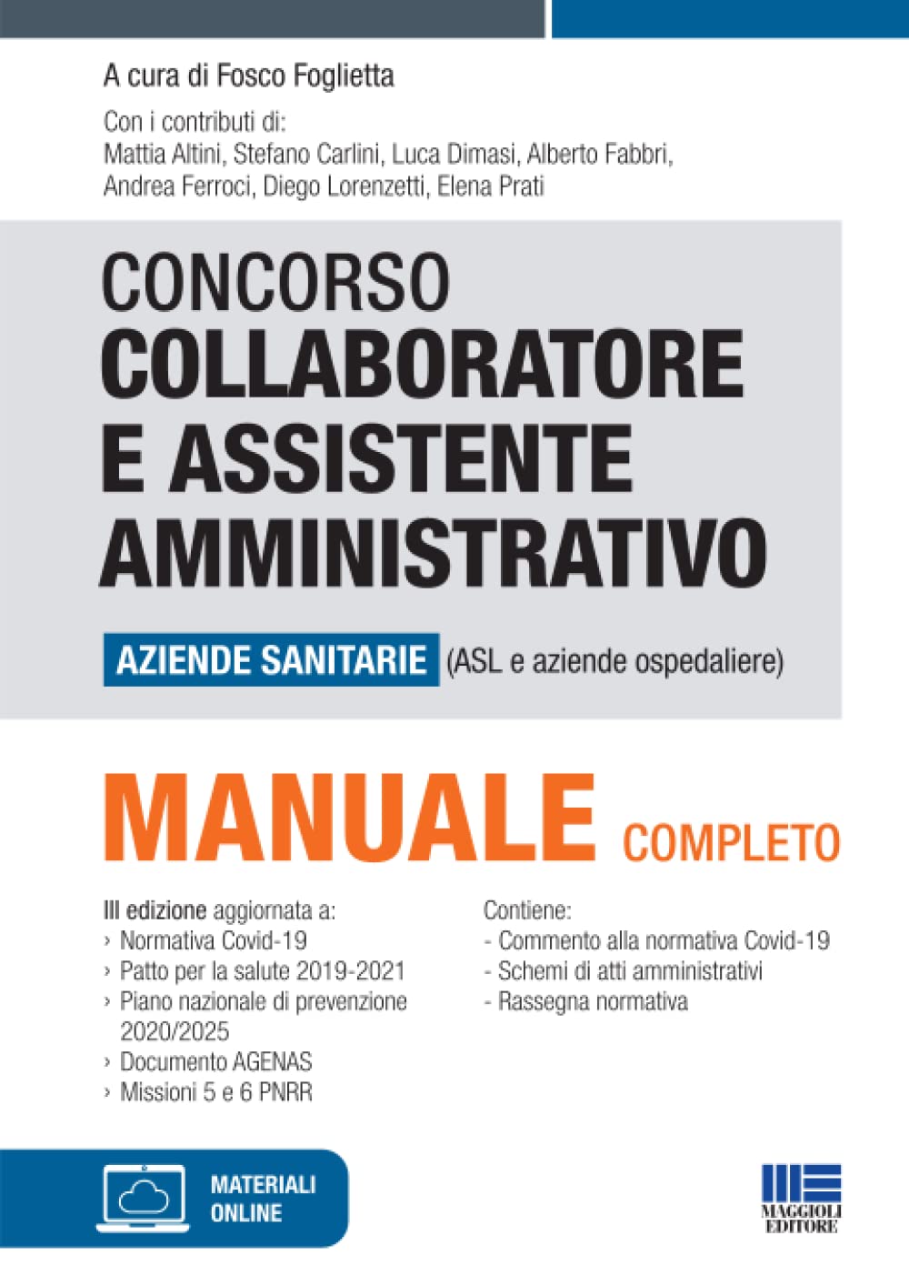 Concorso Collaboratore e assistente amministrativo Aziende Sanitarie (ASL e aziende ospedaliere) book